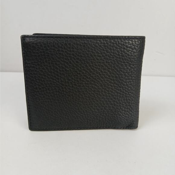 Michael Kors Men's Bi-Fold Pebbled Leather Wallet In Black NWOT - Picture 4 of 5